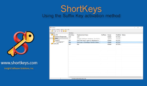 Suffix Key Activation